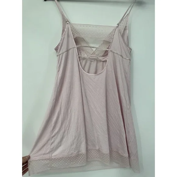 Y2K Victoria's Secret Pink Negligee Lingerie Mini Slip Dress Lace Coquette L‎ - Picture 3 of 11